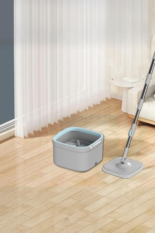 Torima Tmp-02 Temiz Kirli Suyu Ayıran Otomatik Temizlik Seti 3 + Extra Mop Bezli Paspas