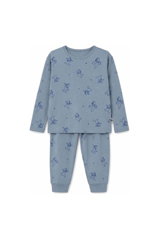 Harıbo Haribo Lisanslı Ayıcık Desenli Uzun Kollu Pijama Takımı Mavi