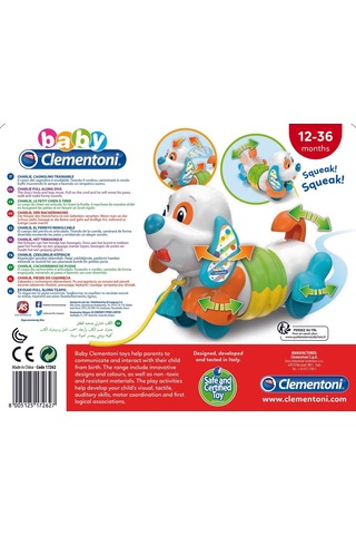 Baby Clementoni Oyuncak İpli Rengarenk Çek Çek Köpek 12-36 Ay Se