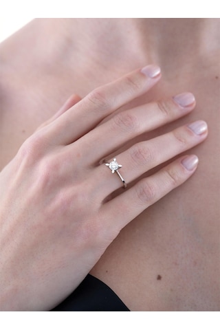 0,38 Karat Tektaş Pırlanta Yüzük-819