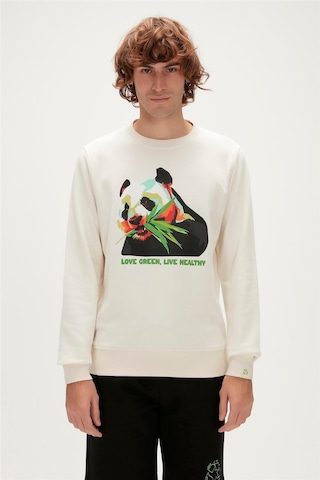 Bad Bear Re-bamboo Crewneck Erkek Sweatshirt-27540-beyaz Beyaz