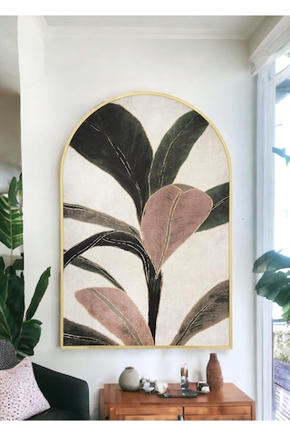 The Mia Botanic Leaf Tablo 80x120 Cm