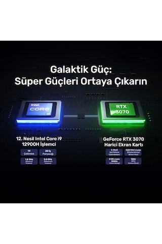 Raxius MP M2A-İ9-3070-129H002 i9-12900h 16 GB 1 TB SSD RTX3070 Free Dos Mini Pc