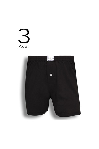 3'Lü Erkek Düğmeli Boxer 14102-A3