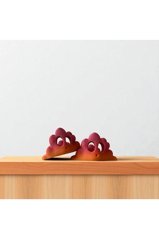 Yanında Led Mum Hediyeli Bulut Tasarım Tealight Mumluk