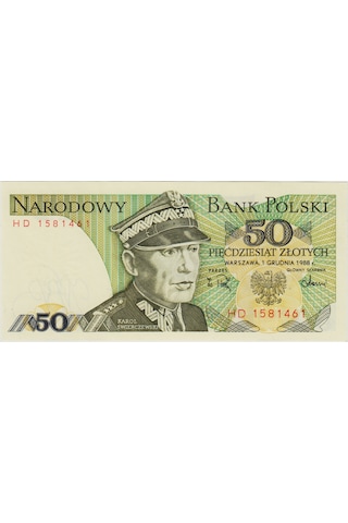 Polonya 50 Zloty 1988 Çil.