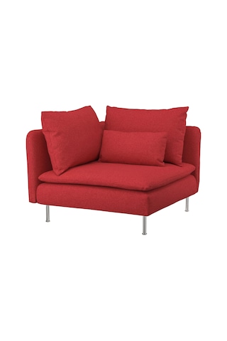 Ikea Kırmızı Şık Kanepe - Köşe Koltuk Kılıfı