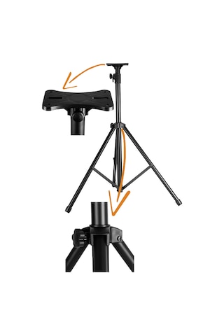 Profesyonel Yükseklik Ayarlı Hoparlör Standı Tripod Ayaklı Ses Sistemi Sehpası