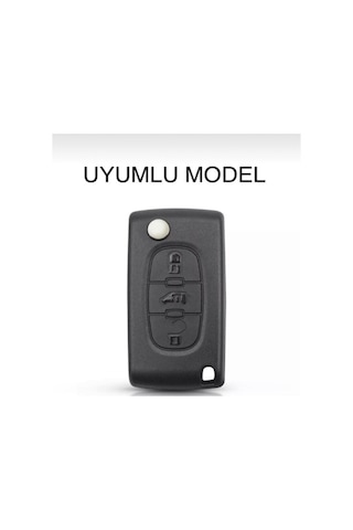Citroen Uyumlu XSARA PİCASSO C5 C6 C8 ANAHTAR KORUMA KILIFI 3 TUŞLU