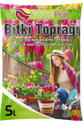 Naturel Peat Bitki Toprağı - 5 Litre 100