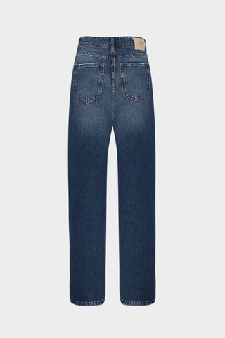 Açelyaokcu High Waist Tailored Baggy Balloon Kadın Jean Pantolon Lacivert