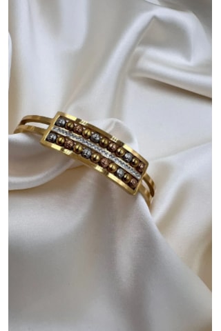 Bb Dorika Kelepçe Bilezik Altın