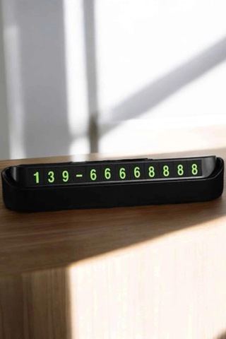 Hubrendy Kargo Araç İçi Numaratör Numaralık Torpido Üstü Açılır Kapanır Telefon Numarası Bırakma