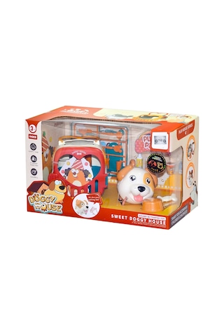 Oyuncak Sesli Köpek Bakım Çantası Ve Evi 2 İn 1