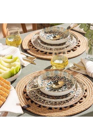 Mudo Home Ephesus Düz Kayık Tabak 25cm Renkli