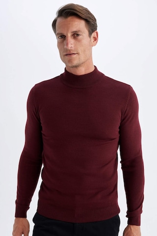 DeFacto Slim Fit Dar Kesim Yarım Balıkçı Yaka Basic Düz Triko Kazak R1127AZ24WNBR50