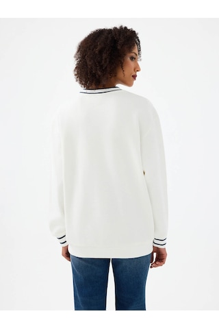 Loft Beyaz Kadın Sweatshirt Lf2040718 Beyaz