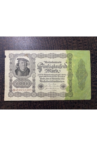 Almanya İmparatorluğu 50000 Mark Reichsbanknote Deutsches Reich 1908 Temiz - T Fine F