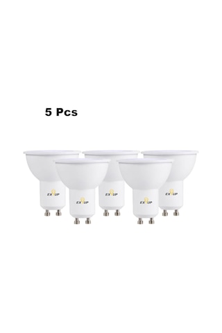 Teltree Gu10 Tabanlı 7w Led Işık 220-240v 5 Adet 2800-3500k 270 Yumuşak Isı Beyazı Iç Mekan Ampulü