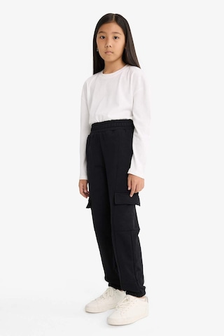Defacto Kız Çocuk Beli Lastikli Kargo Jogger Eşofman Altı E6928a825aubk81 Siyah