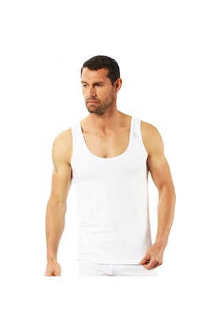 Özkan Underwear 6 Adet Özkan Erkek Modal Atlet 10852 Beyaz