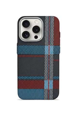 Aether Carbon Apple Uyumlu iPhone 15 Magsafe Karbon Kılıf Urban Gridline Urban Gridline