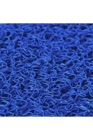 Beylin Kıvırcık Pvc Paspas Dış Zemin Halı Yolluk Mavi 100x300 Lacivert