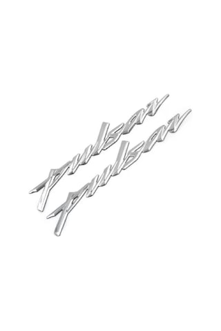 Pulsar Logo Yazı Amblem Sticker Etiket Seti 3d Ns200-125-150 Gümüş