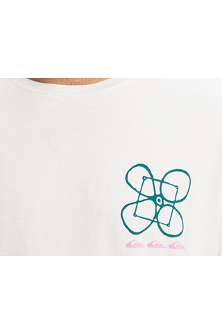 Quiksilver Hw Outside Inside Ss Erkek Günlük Tişört Eqyzt08032-wbk0 Beyaz Beyaz