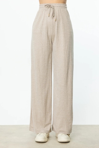 On Fashion Beli Lastikli Bol Paça Kadın Pantolon 25y.on.pnt.56308.01 Kum