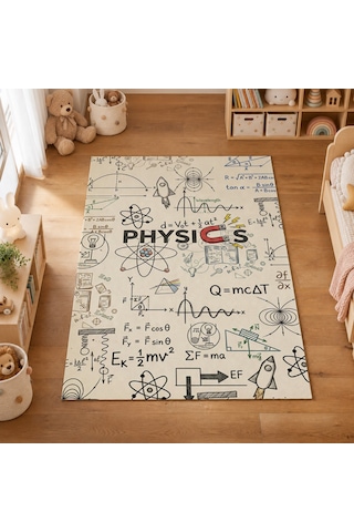 Kartela Halı Fizik Tahtası Kaymaz Taban Çocuk Oyun Halısı - 100 x 150 CM