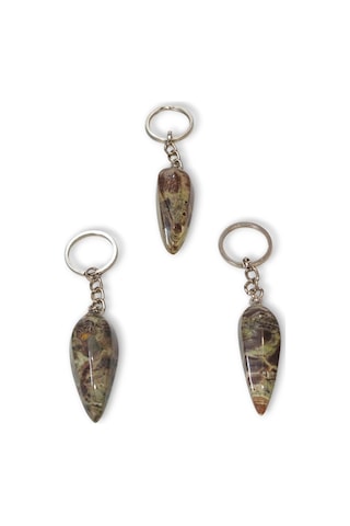 Rainforest Jasper Doğal Taş Anahtarlık 633-3