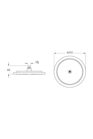 VitrA Origin Classic Duş Başlığı Krom A45794 Diğer