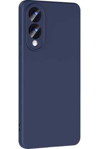Samsung Galaxy Uyumlu S25 Edge Kılıf Lansman İçi Kadife Kamera Korumalı Mara Silikon Kılıf - Lacivert