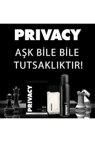 Privacy Man Erkek Parfüm EDT 100 ML + Deodorant 3 x 150 ML