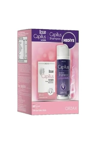 Ocean Capillus Women 60 Tablet + Capillus Shampoo 200 Ml Hediye