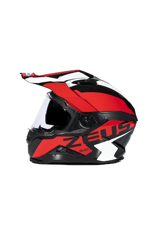 Zeus ZS-913 BF8 Kapalı Motosiklet Kaskı Siyah - Kırmızı XL