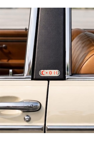 Kan Grubu Sticker Damla Etiketi /reçine Damla Dolgulu /0 Negatif 0 Rh- 7x2 Cm 2 Adet Çok Renkli