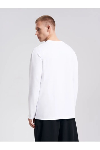 Tvoe Pamuklu Klasik Uzun Kollu Uzun Kollu Tişört 249007435 Beyaz