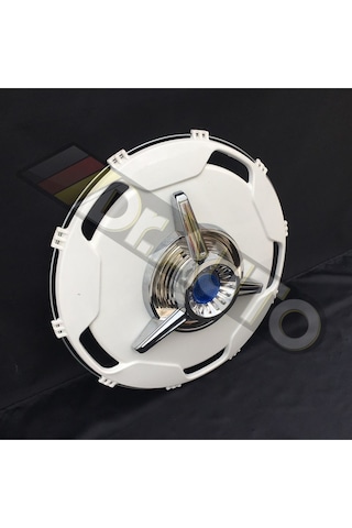 22.5 İnç Büyük Model Mavi Fırfırlı Jant Kapağı 4'lü Takım