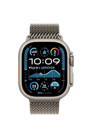 Apple Watch Ultra 2 GPS + Cellular 49 MM Natürel Titanyum Kasa ve Natürel Titanyum Milano Loop Small Akıllı Saat (Apple Türkiye Garantili)
