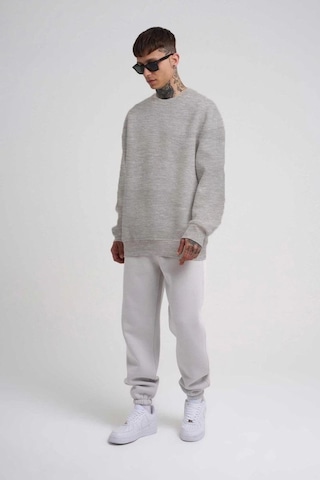 Mbb E-ticaret Erkek Bisikilet Yaka 3 İplik Pamuklu Sweatshirt - Gri