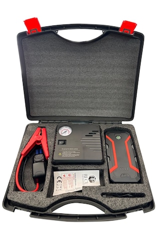 Taşınabilir Akü Takviye Cihazı, Jump Starter, Lastik Şişirme Pomp