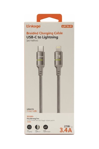 Lkcb-51 Usb-c To Lightning 27w Şarj Kablosu