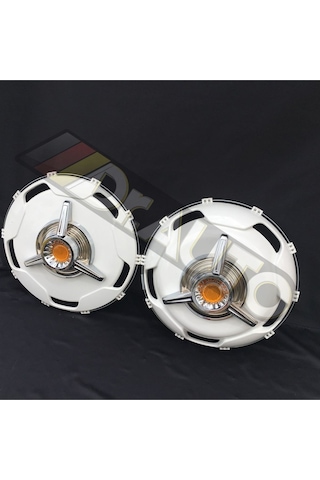 22.5 İnç Büyük Model Sarı Fırfırlı Jant Kapağı 4'lü Takım