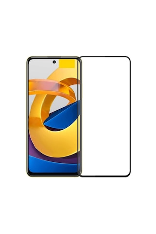 Xiaomi Poco M4 Pro 5g İle Uyumlu Şeffaf Ekranı Tam Kaplayan 5d Cam Kırılmaz Cam Ekran Koruyucu