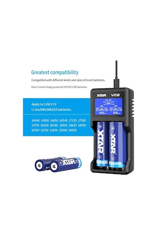 Xtar Vc2 Universal Li-ion Şarj Cihazı