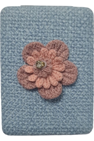 Gigi Panda Çiçek Örgü Motif Desenli Katlanır Makyaj Aynası