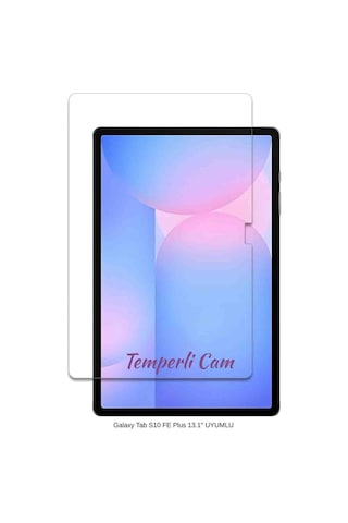Galaxy Tab S10 Fe Plus 13.1" Uyumlu Fuchsia Temperli Cam Tablet Ekran Koruyucu