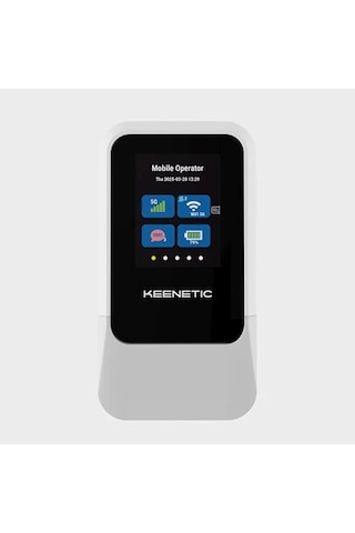 Keenetic Roamer 5g Wi-fi 6 Hotspot Taşınabilir 4000mah 30 Cihaz 2,4 İnç Lcd Ekran Nanosım Usb Type-c Kn-5210